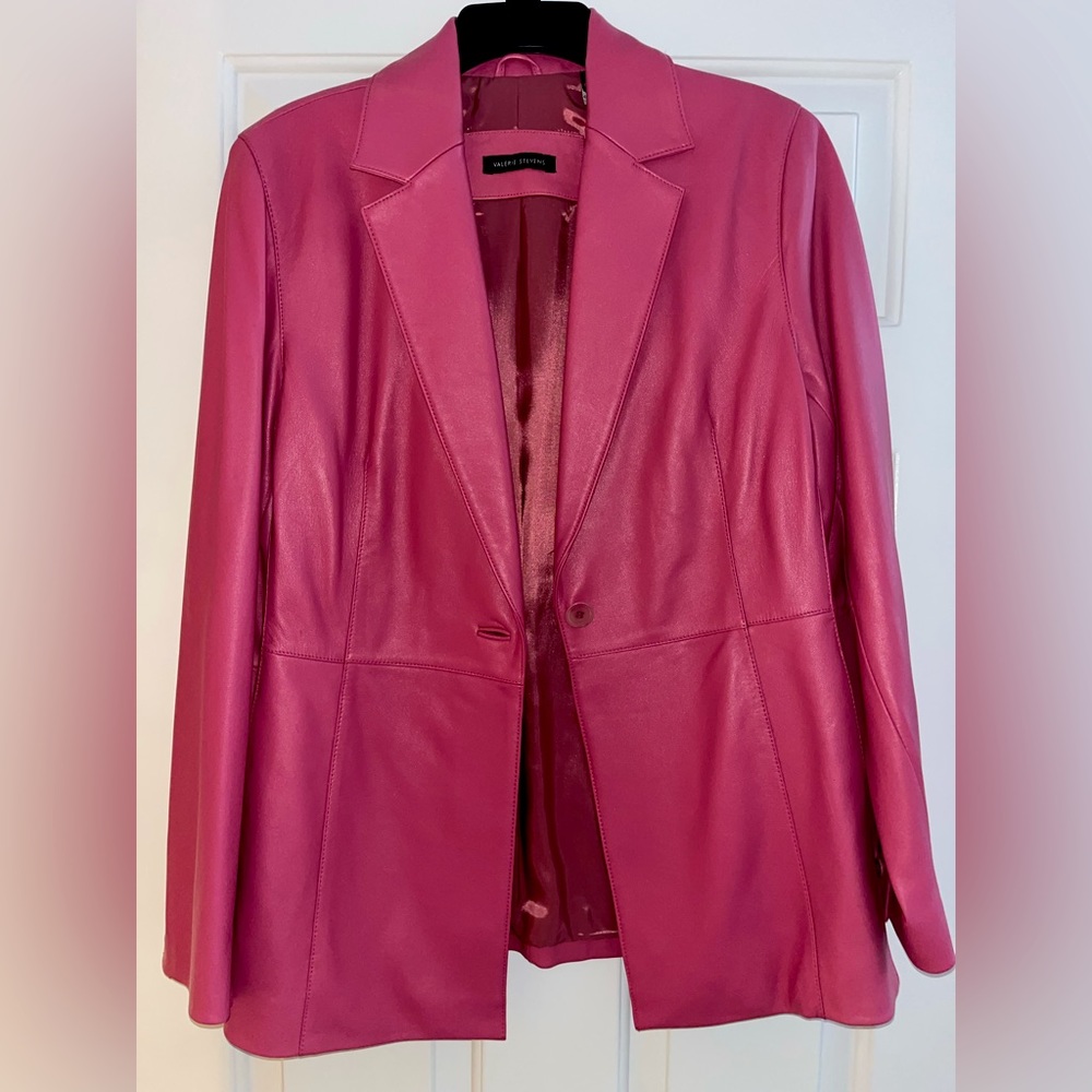 Vintage Pink Leather Jacket